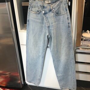 Agolde Women's Relaxed Jeans in Light Blue brand new perfect so cute